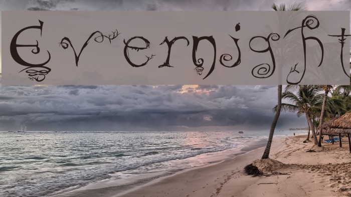 Evernight Font examples