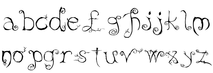 Evernight Font LOWERCASE