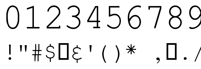 Everson Mono Latin 6 フォント その他の文字