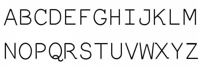 Everson Mono Latin 6 Fuentes MAYÚSCULAS