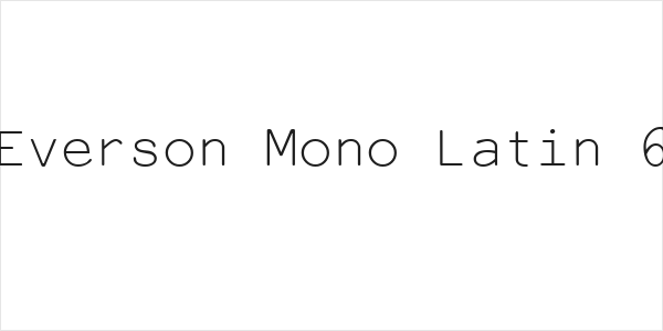 Everson Mono Latin 6 Logo