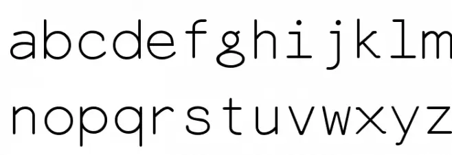 Everson Mono Latin 6 Fuentes MINÚSCULAS