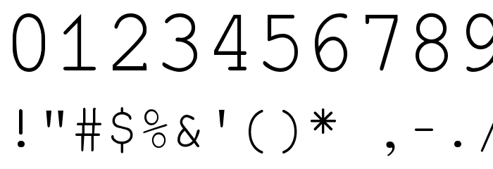 EversonMono Font OTHER CHARS