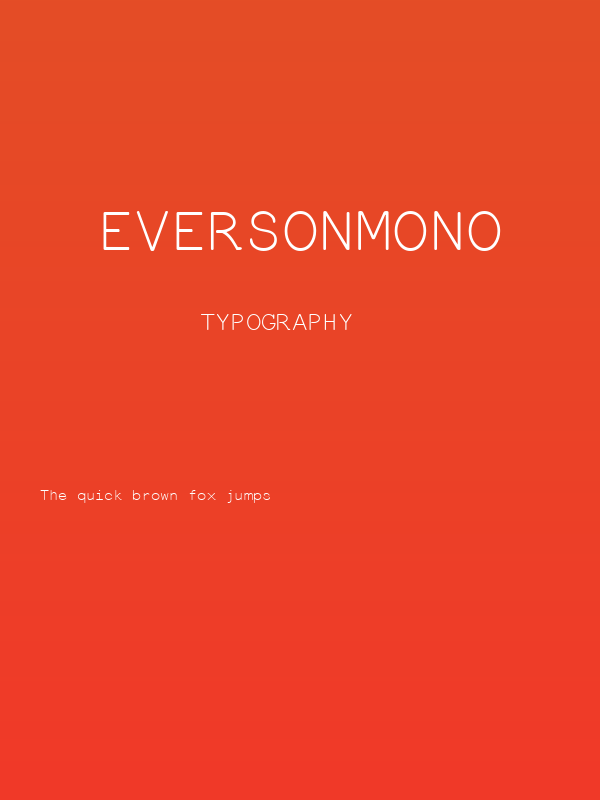 EversonMono Poster