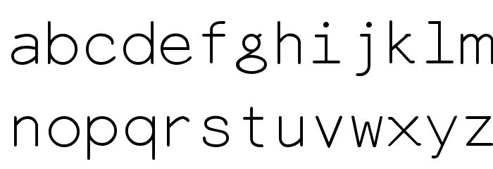 EversonMono Font LOWERCASE