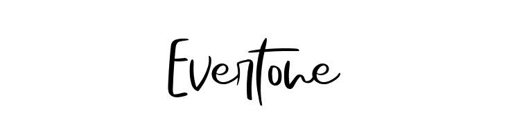 Evertone  フリーフォントのダウンロード
