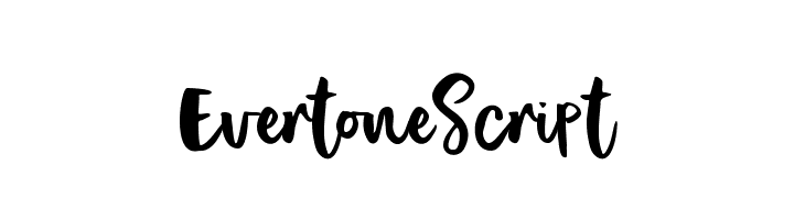 EvertoneScript Font