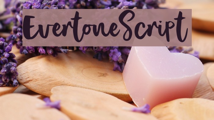 EvertoneScript Schriftart examples