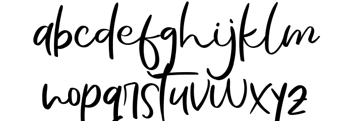 Evertone Font LOWERCASE