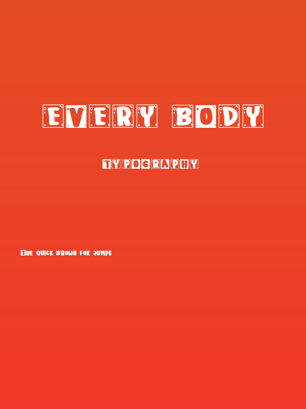 Every Body Poster
