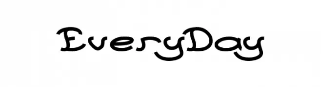 Every Day  フリーフォントのダウンロード