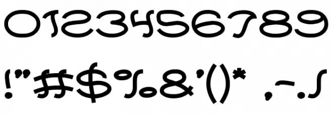 Every Day Font OTHER CHARS