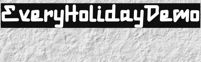 Every Holiday Demo Example 1