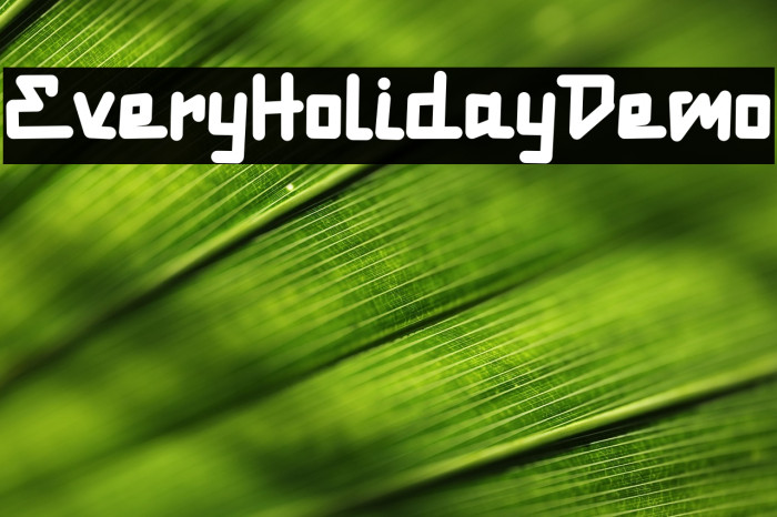 Every Holiday Demo Example 2