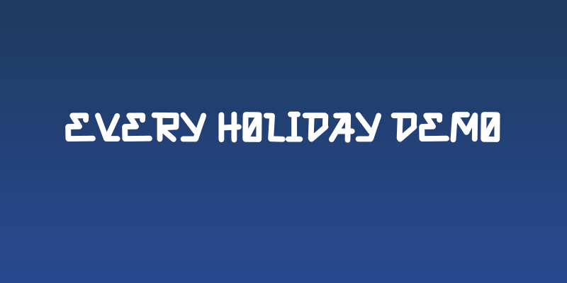 Every Holiday Demo Social Header