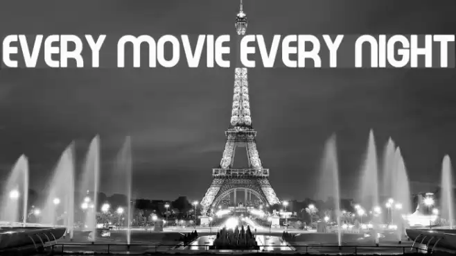 Every Movie Every Night Font examples