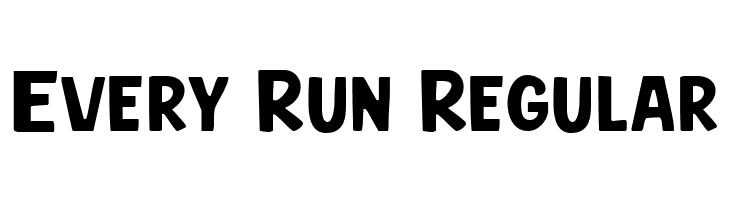 Every Run Regular  नि: शुल्क फ़ॉन्ट्स डाउनलोड