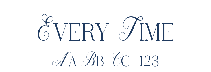 Every Time Font Preview