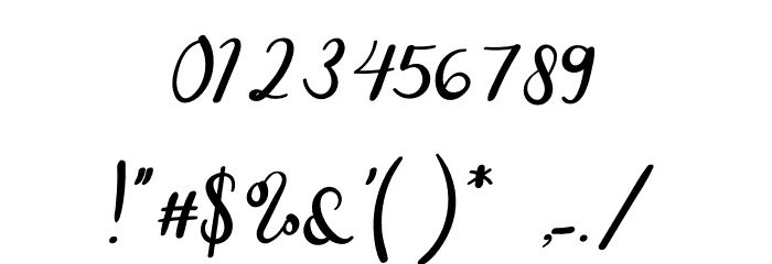 Every Way Font OTHER CHARS