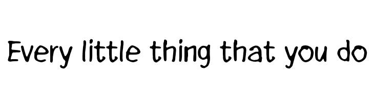 Every little thing that you do  免费字体下载