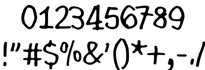 Every little thing that you do Font OTHER CHARS