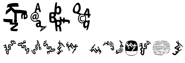 EveryLetterAPicture Font OTHER CHARS