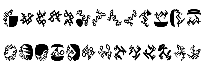 EveryLetterAPicture Font LOWERCASE