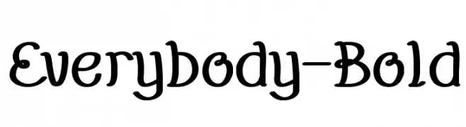 Everybody-Bold  Frei Schriftart Herunterladen