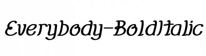 Everybody-BoldItalic  تنزيل الخطوط