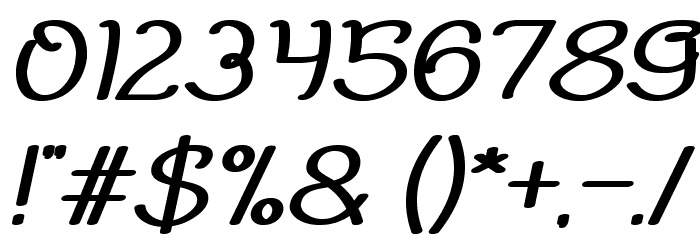 Everybody-BoldItalic Font OTHER CHARS