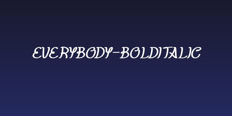 Everybody-BoldItalic Social Header
