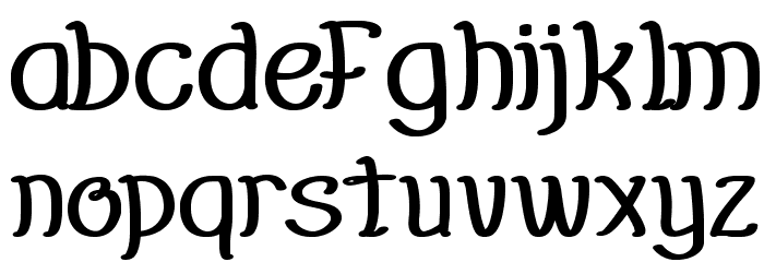 Everybody-Bold Font LOWERCASE