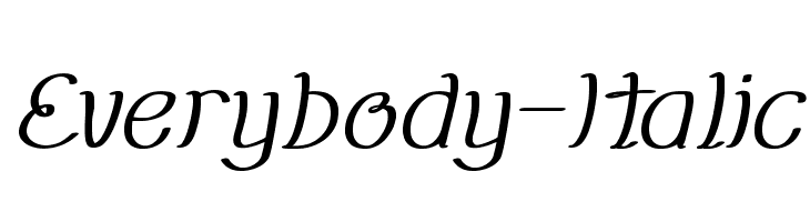 Everybody-Italic  Fuentes Gratis Descargar