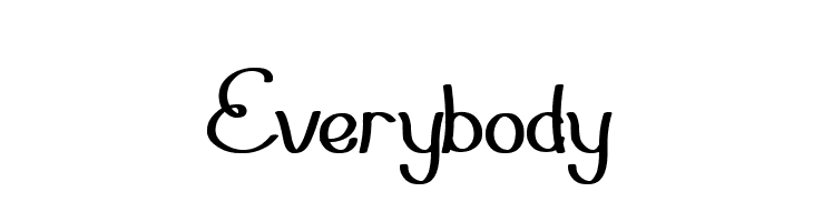 Everybody  नि: शुल्क फ़ॉन्ट्स डाउनलोड