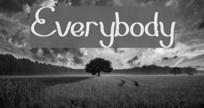 Everybody Font examples