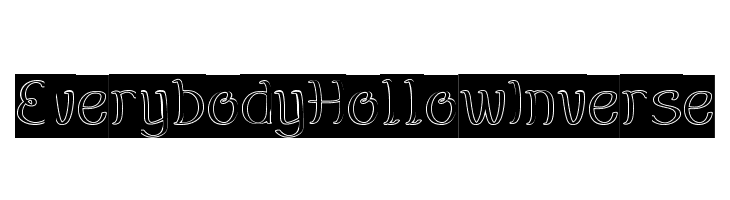 EverybodyHollowInverse  Скачать бесплатные шрифты