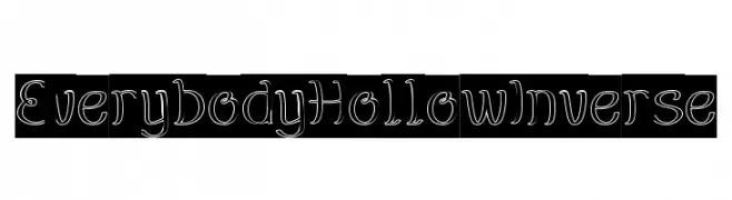 EverybodyHollowInverse  Frei Schriftart Herunterladen