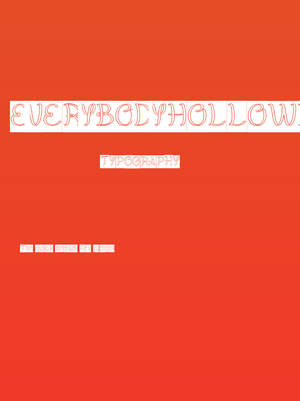 EverybodyHollowInverse Poster