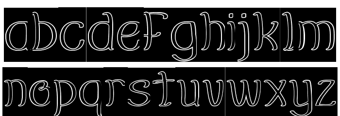 EverybodyHollowInverse Font LOWERCASE