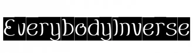 EverybodyInverse  免费字体下载