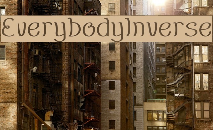EverybodyInverse Font examples