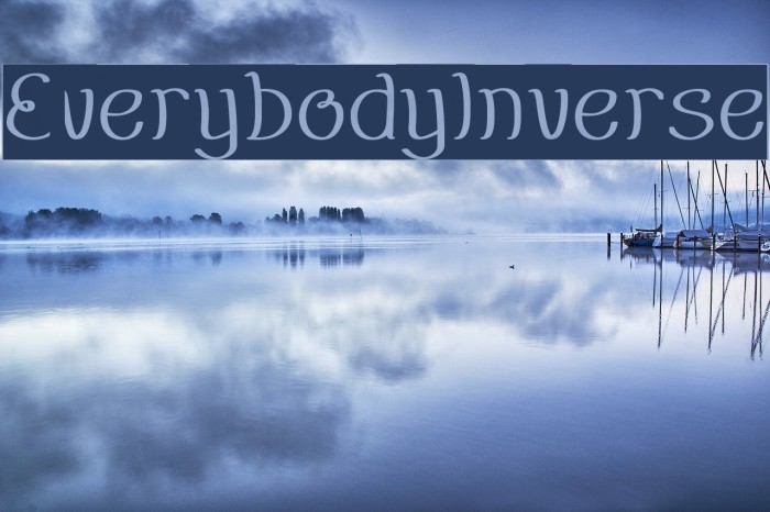EverybodyInverse Font examples