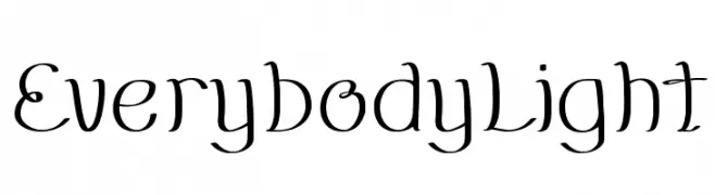 EverybodyLight  免费字体下载