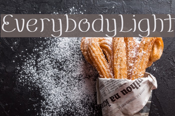EverybodyLight Font examples