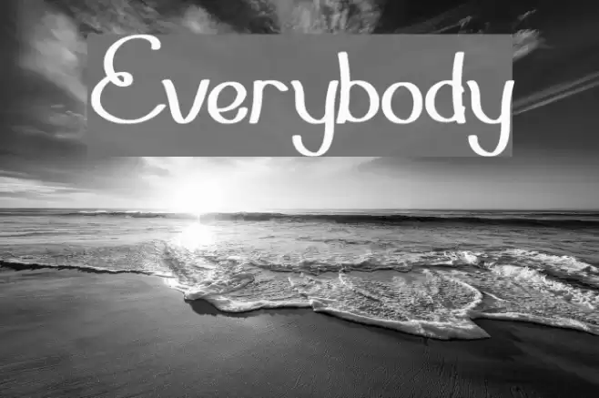 Everybody Font examples