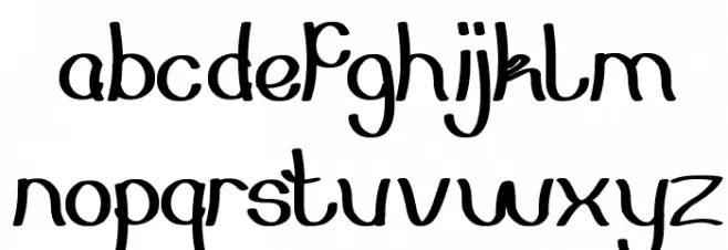 Everybody フォント 小文字