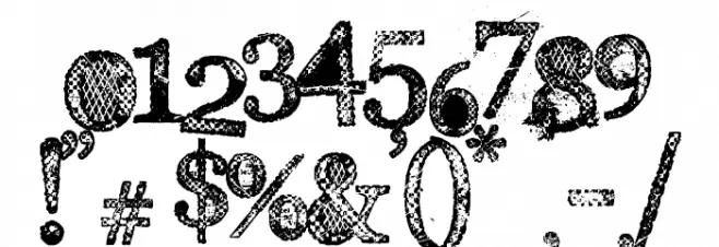 Everyday Ghost Font OTHER CHARS