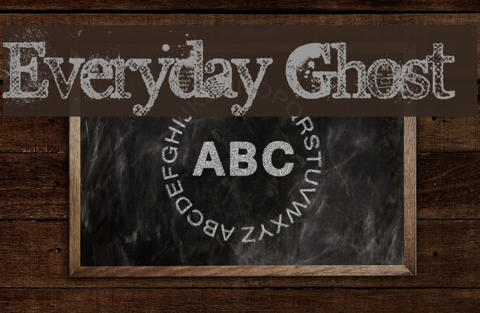 Everyday Ghost Font examples