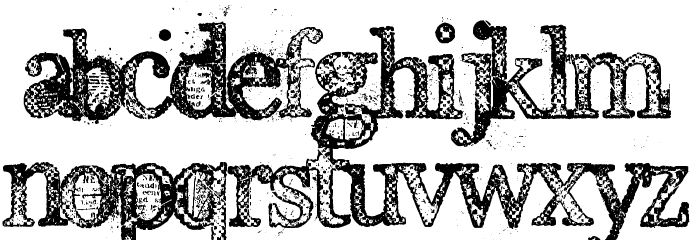 Everyday Ghost Font LOWERCASE