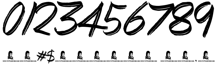 Everyday Mayhem Font OTHER CHARS